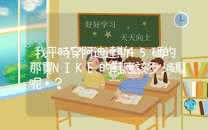 我平時穿阿迪達斯45碼的那買NIKE的鞋應該多少碼呢？插圖